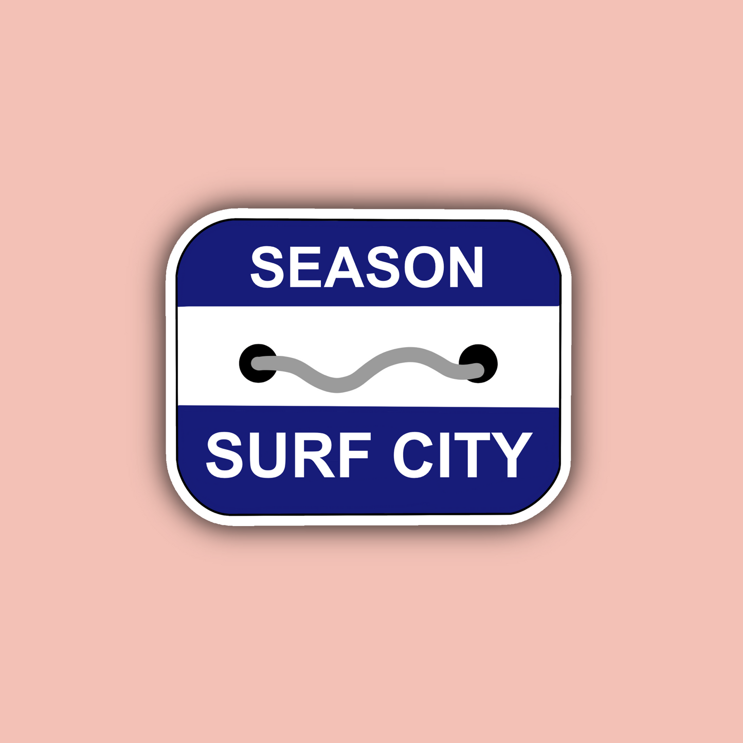 Surf City New Jersey Sticker Pack