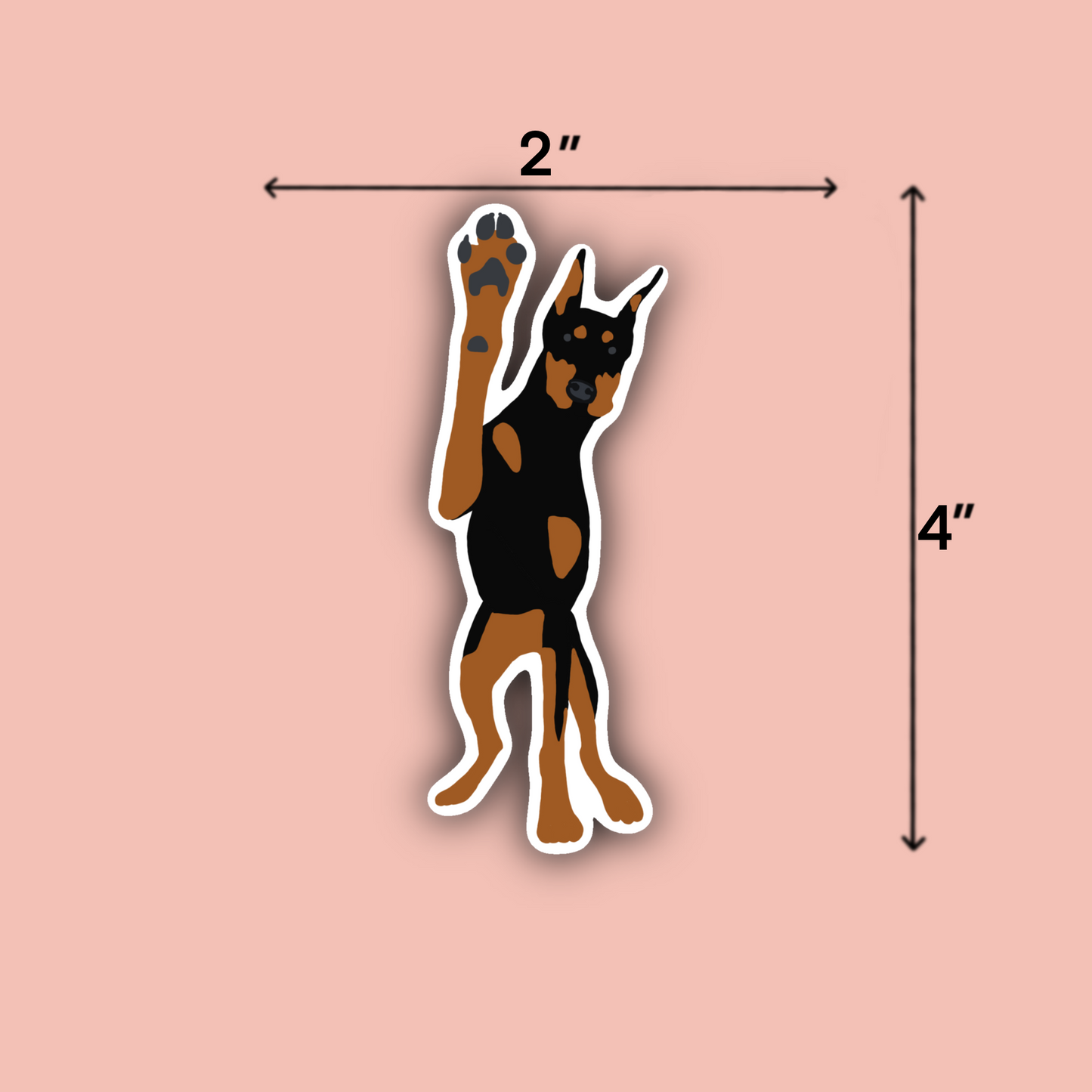 Doberman - 3" Waterproof Sticker
