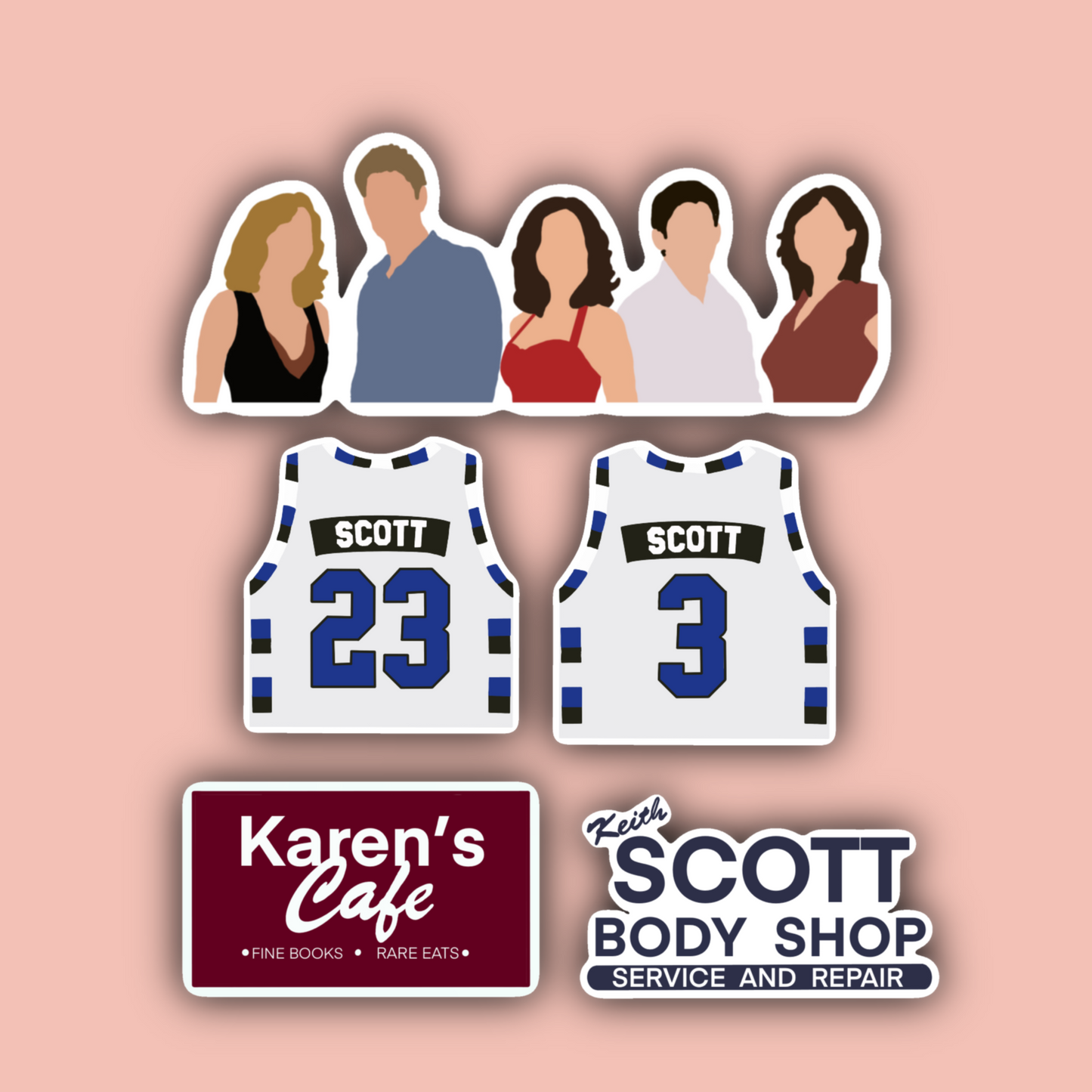One Tree Hill Sticker Pack