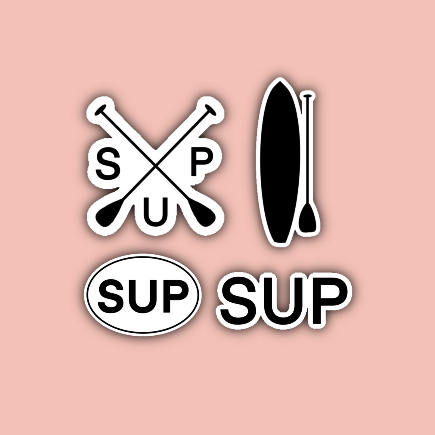 Stand Up Paddleboard (SUP) Sticker Pack