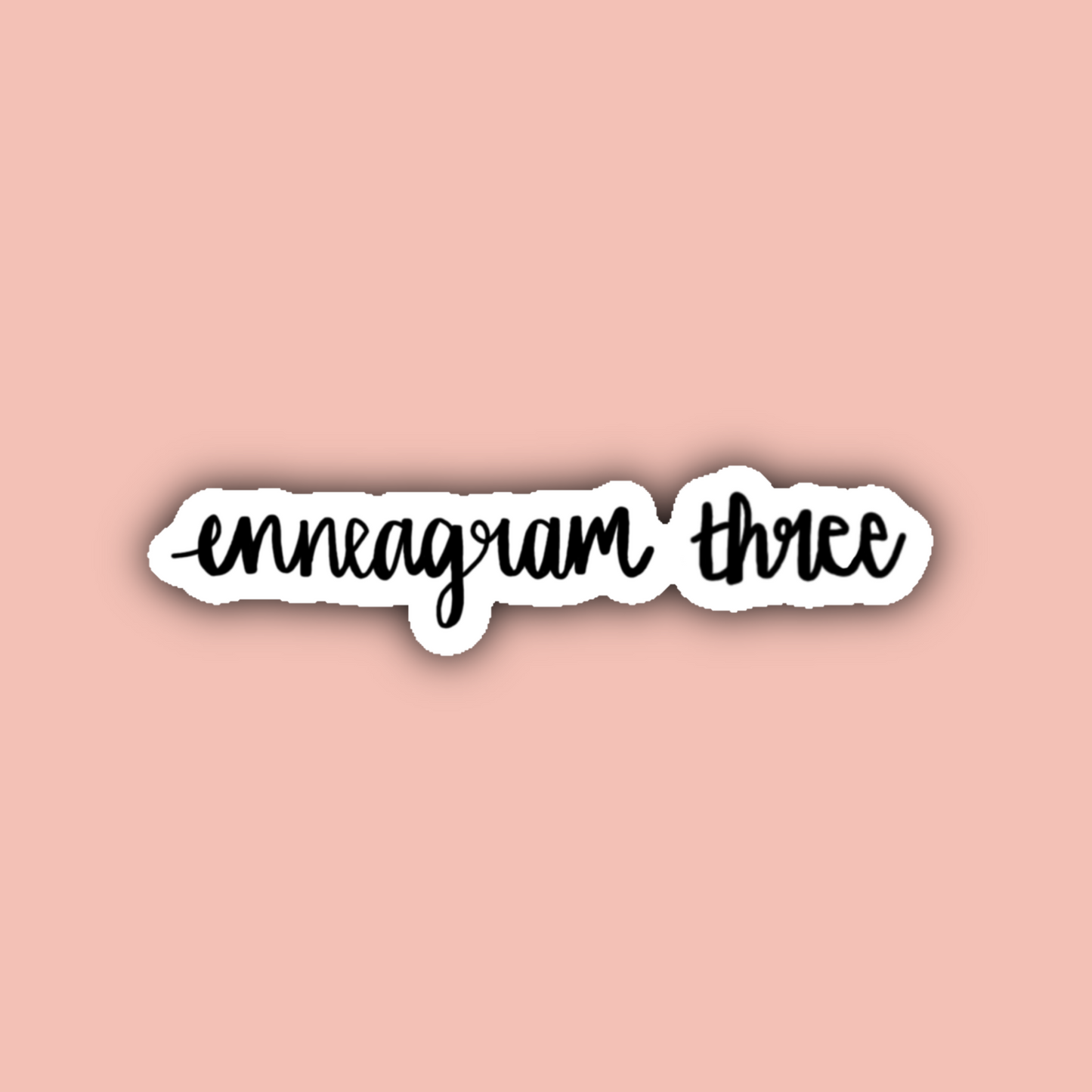 Enneagram Cursive Sticker Pack