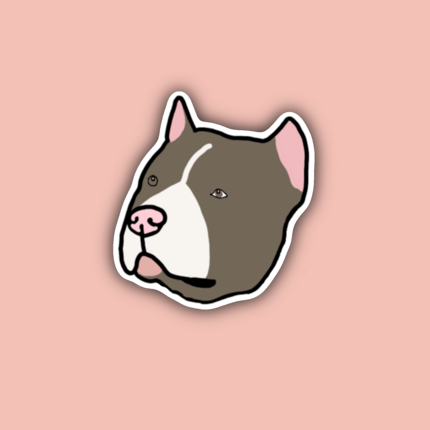 Grey Pitbull Sticker Pack