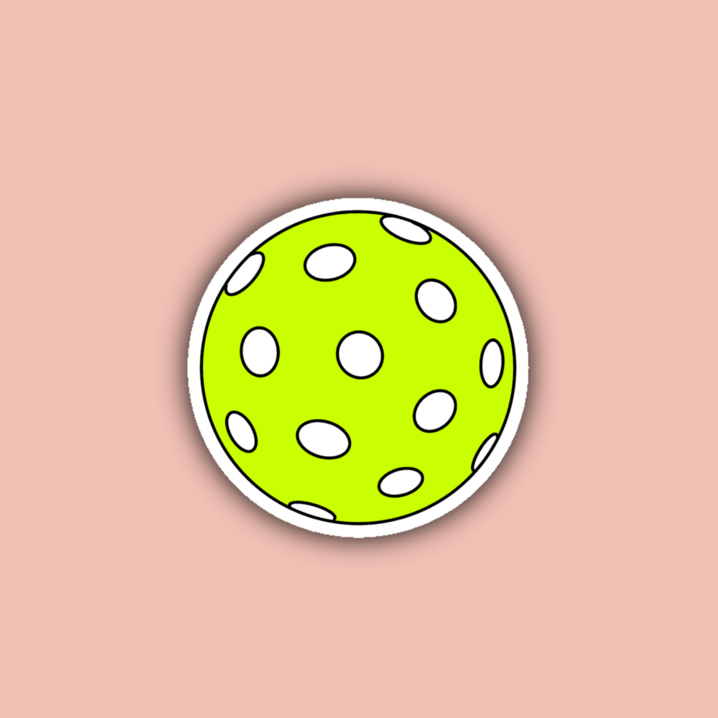 Pickleball - 3" Waterproof Sticker