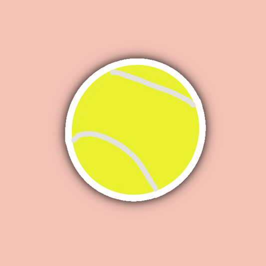Tennis Ball - 3" Waterproof Sticker