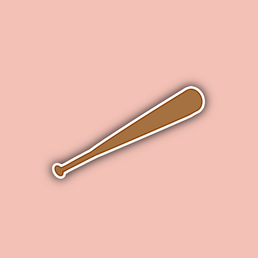 Baseball Bat - 3" Waterproof Sticker