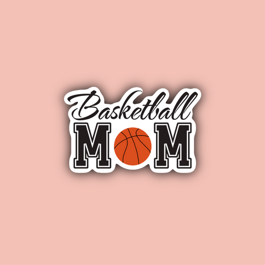 Basketball Mom - 3" Waterproof Stickers