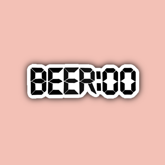 Beer:00 - 3" Waterproof Sticker