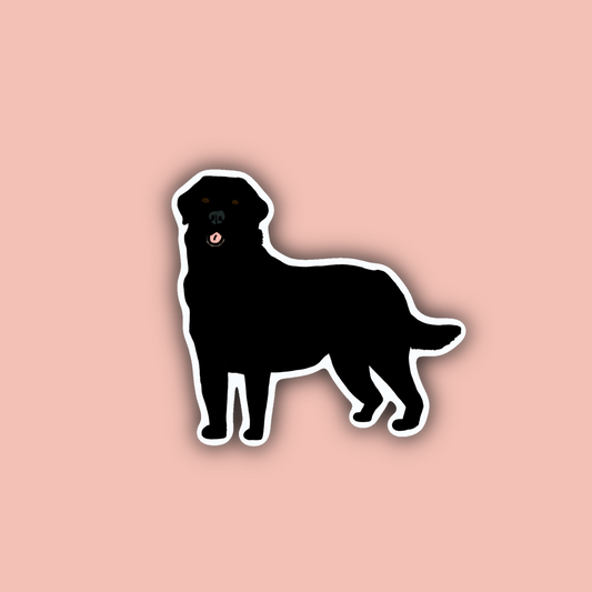 Black Lab - 3" Waterproof Sticker