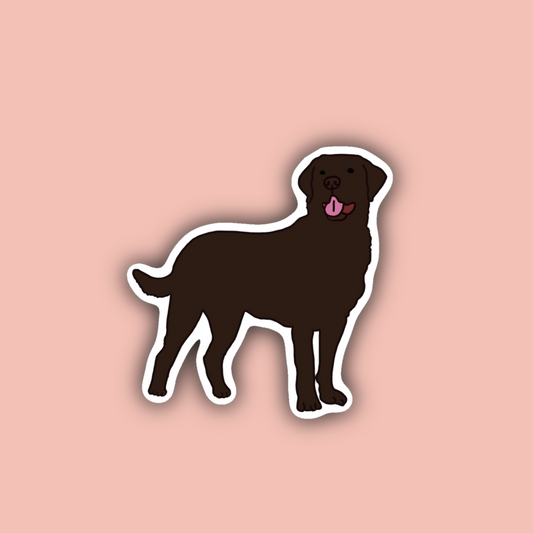 Chocolate Lab - 3" Waterproof Sticker