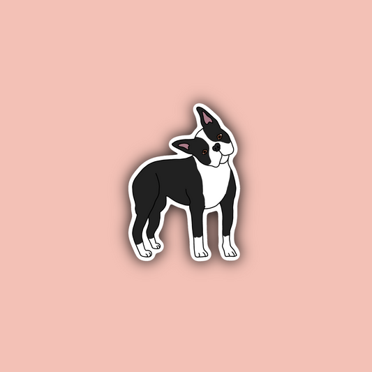 Boston Terrier - 3" Waterproof Sticker