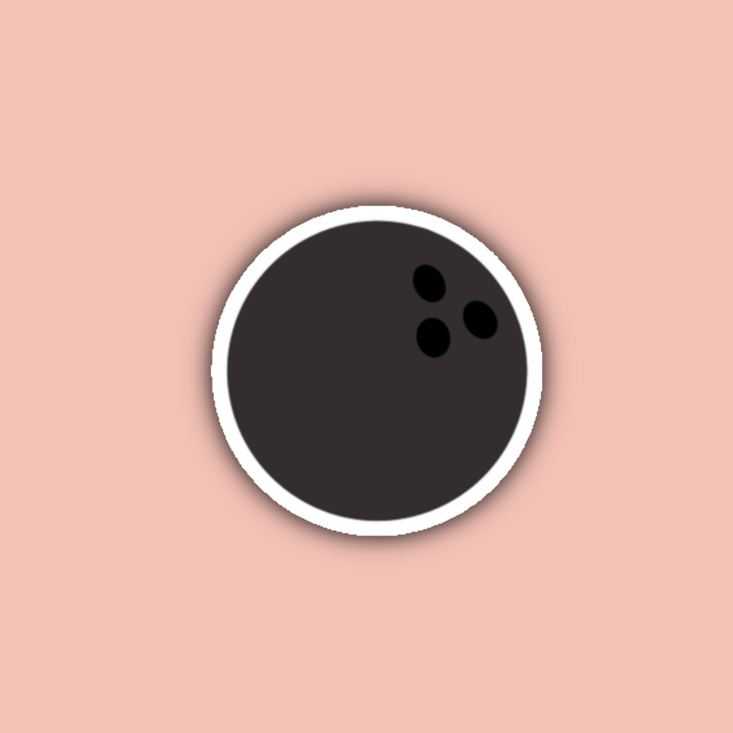Bowling Ball - 3" Waterproof Sticker