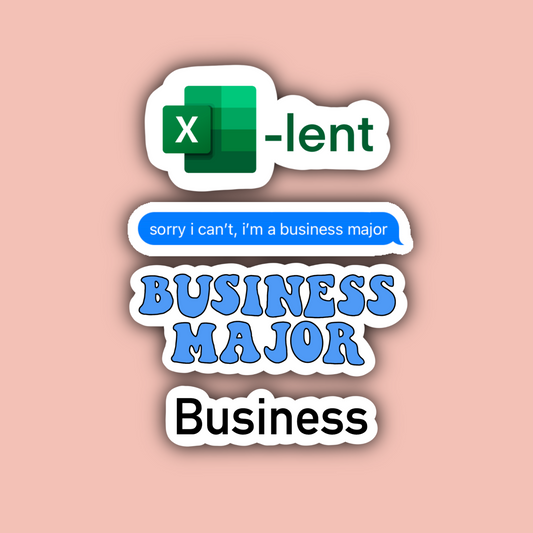 Business Major Sticker Pack