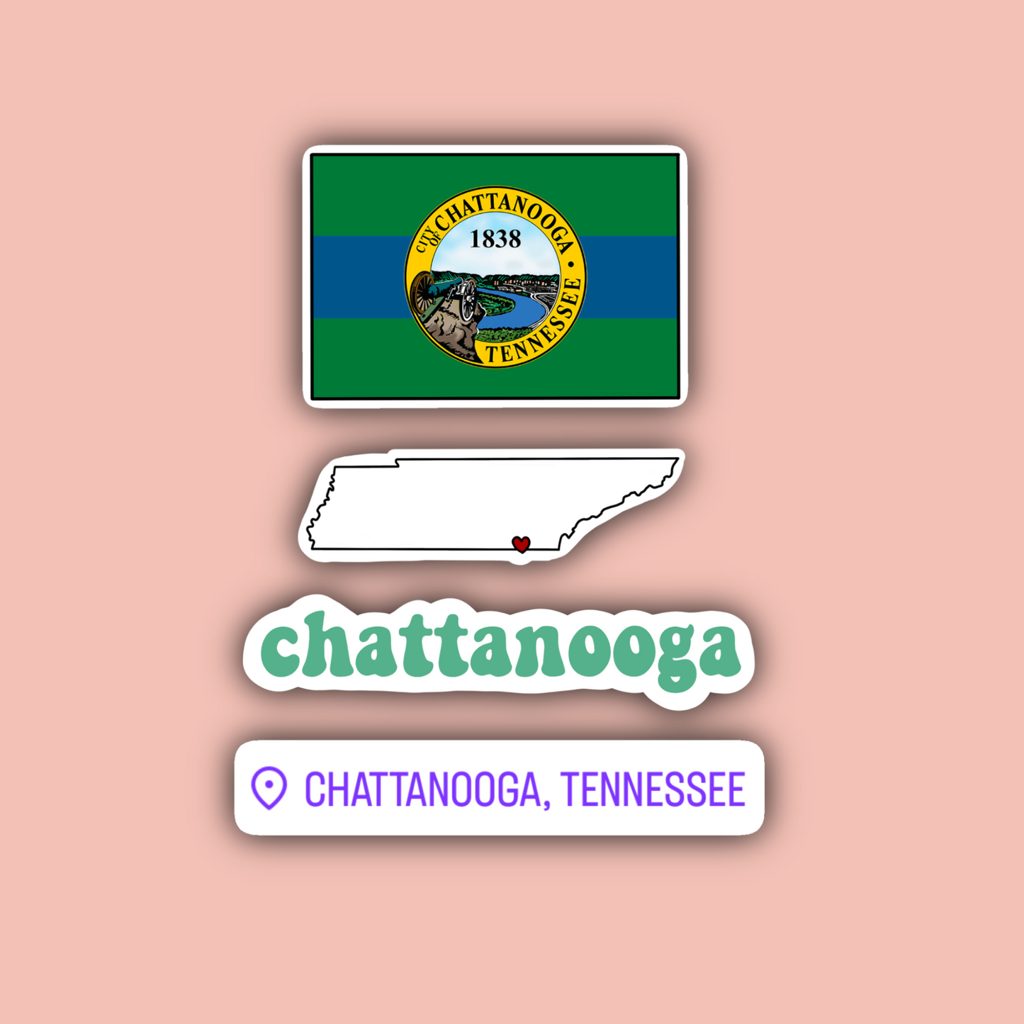 Chattanooga Sticker Pack