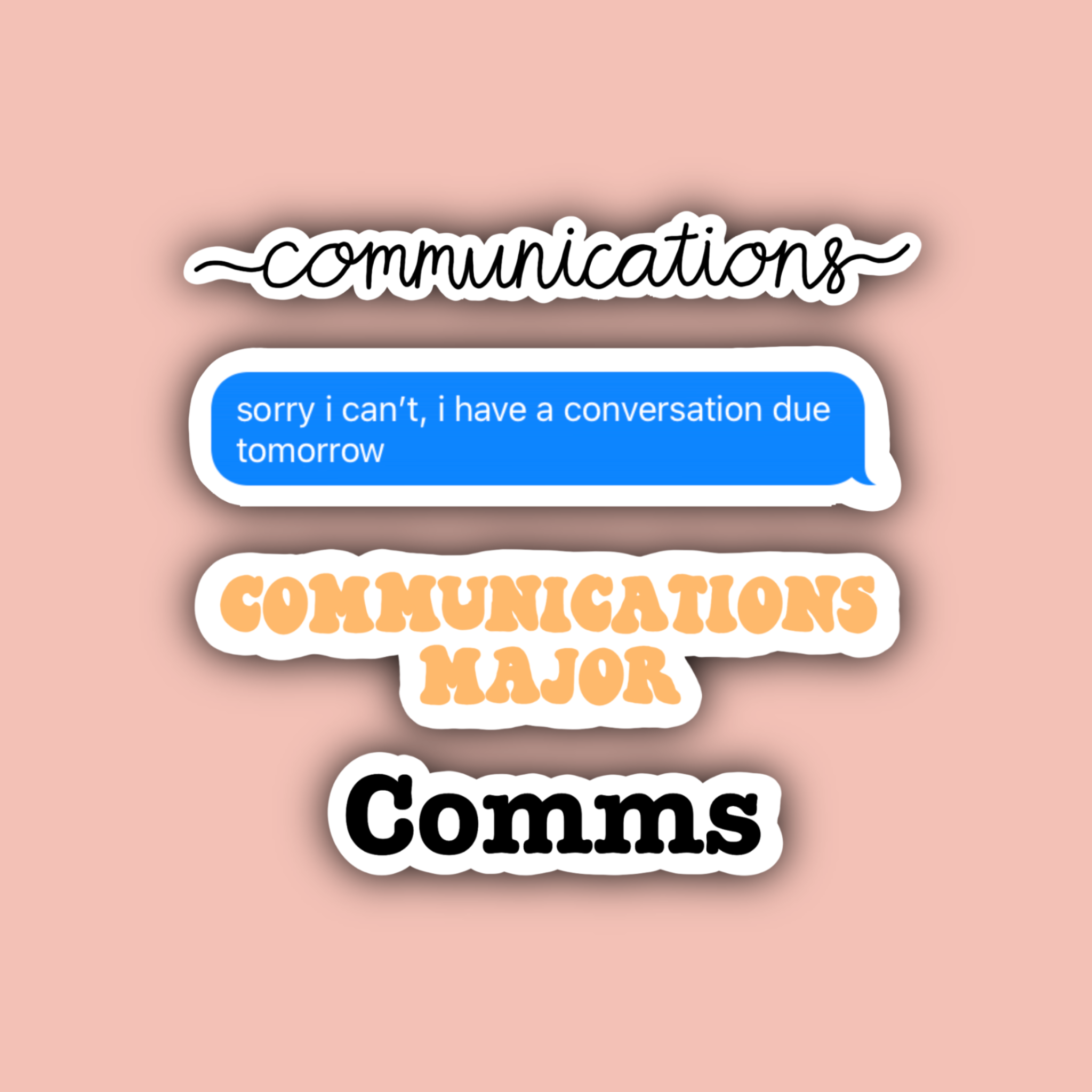 Good Communication Sticker Communications Major Sticker Pack – Delmarva Stickers