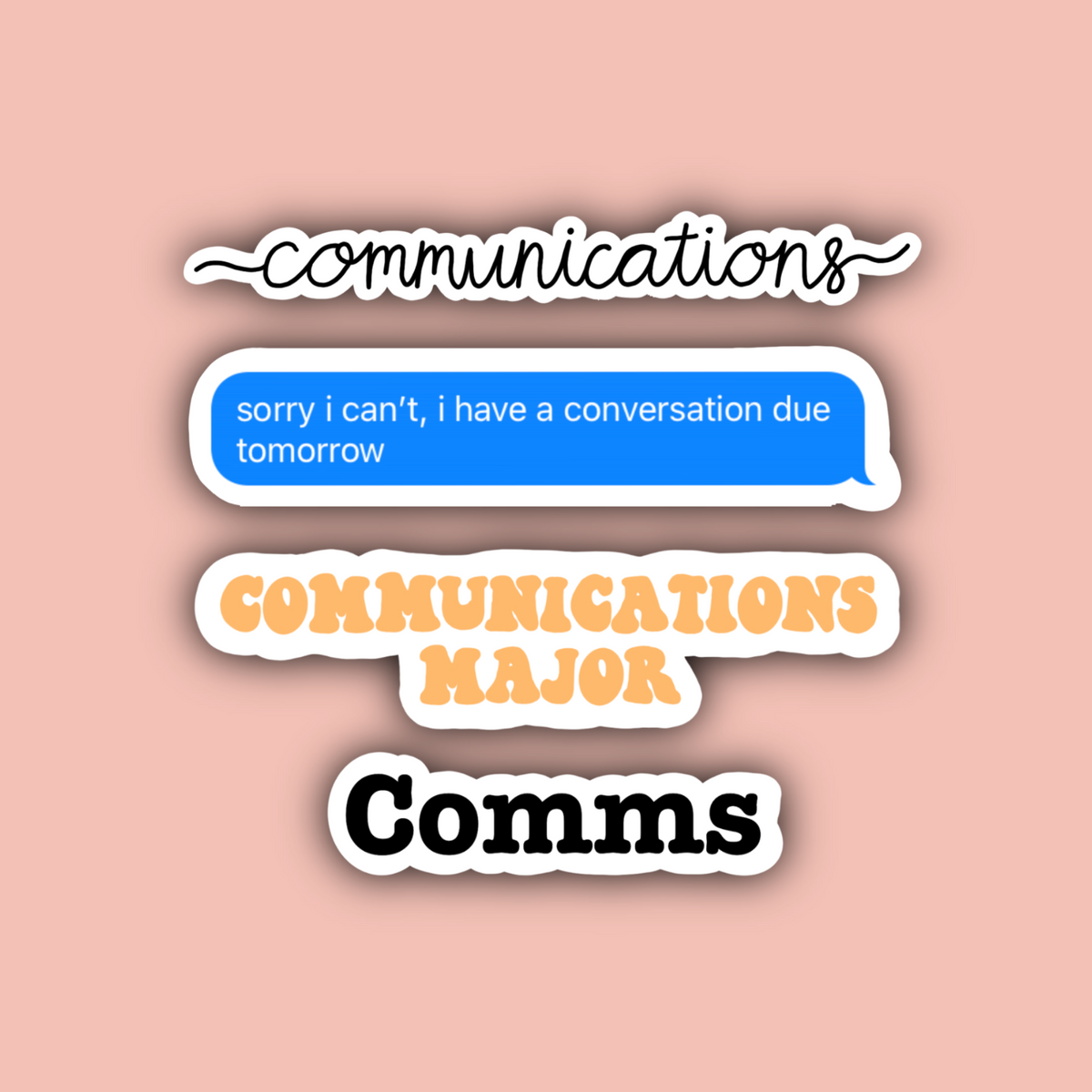 Communication Related Sticker Communications Major Sticker Pack – Delmarva Stickers