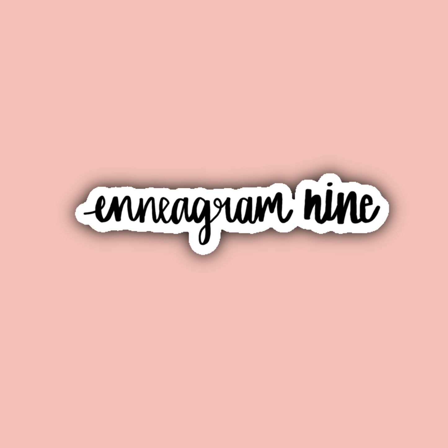 Enneagram Cursive Sticker Pack