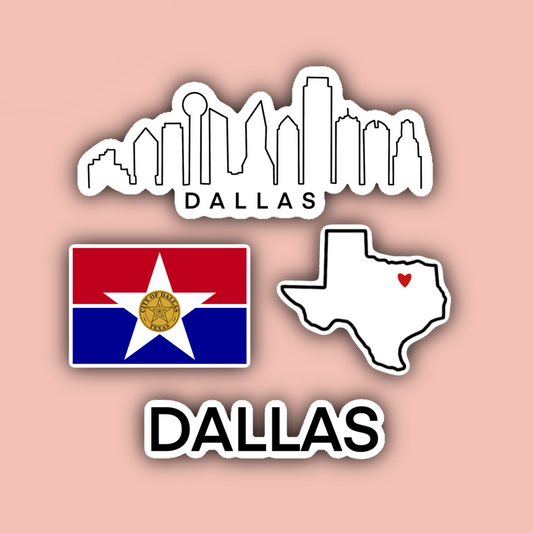 Dallas Texas Sticker Pack