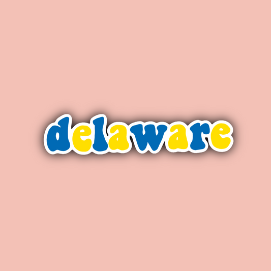 Delaware - 3" Waterproof Sticker