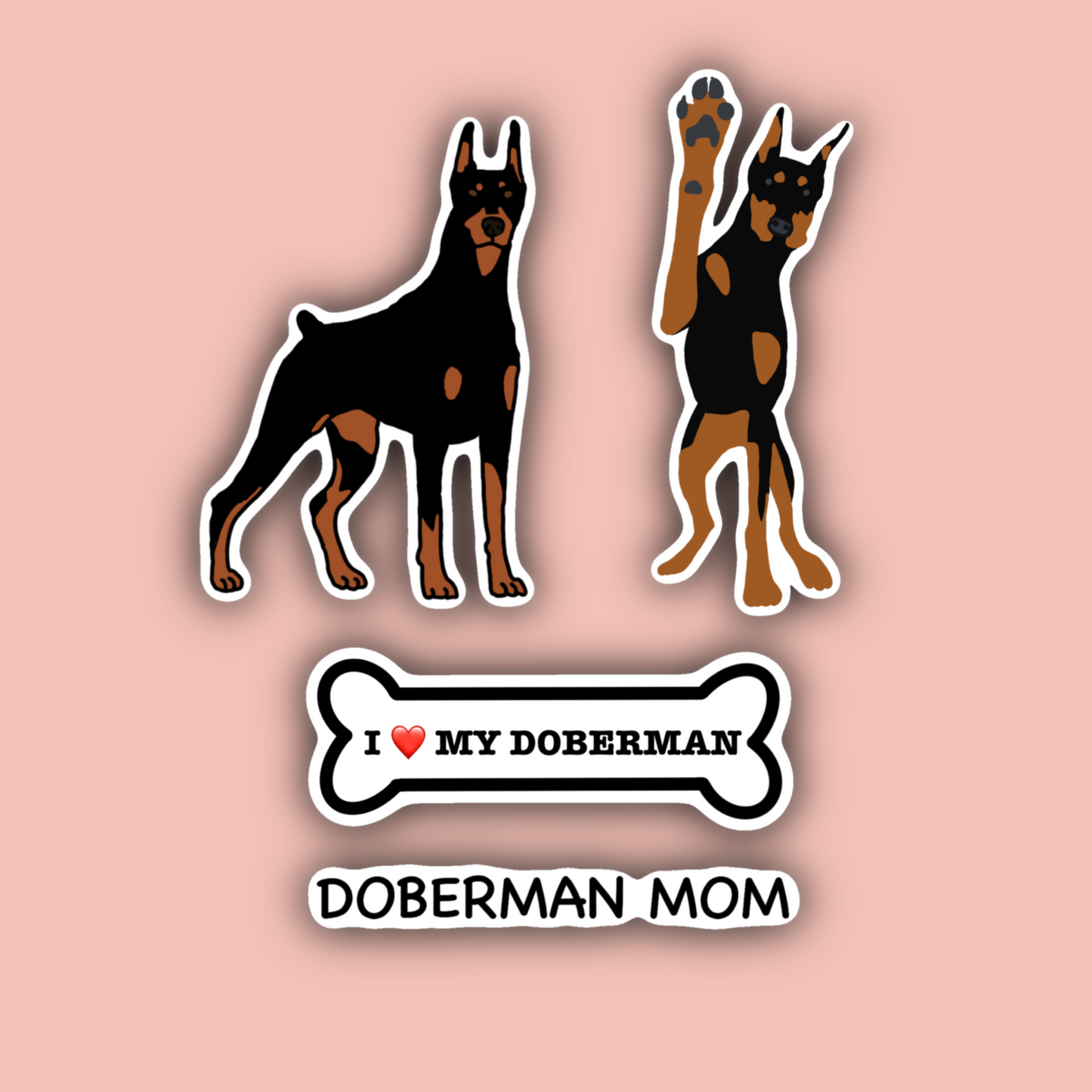 Doberman Sticker Pack