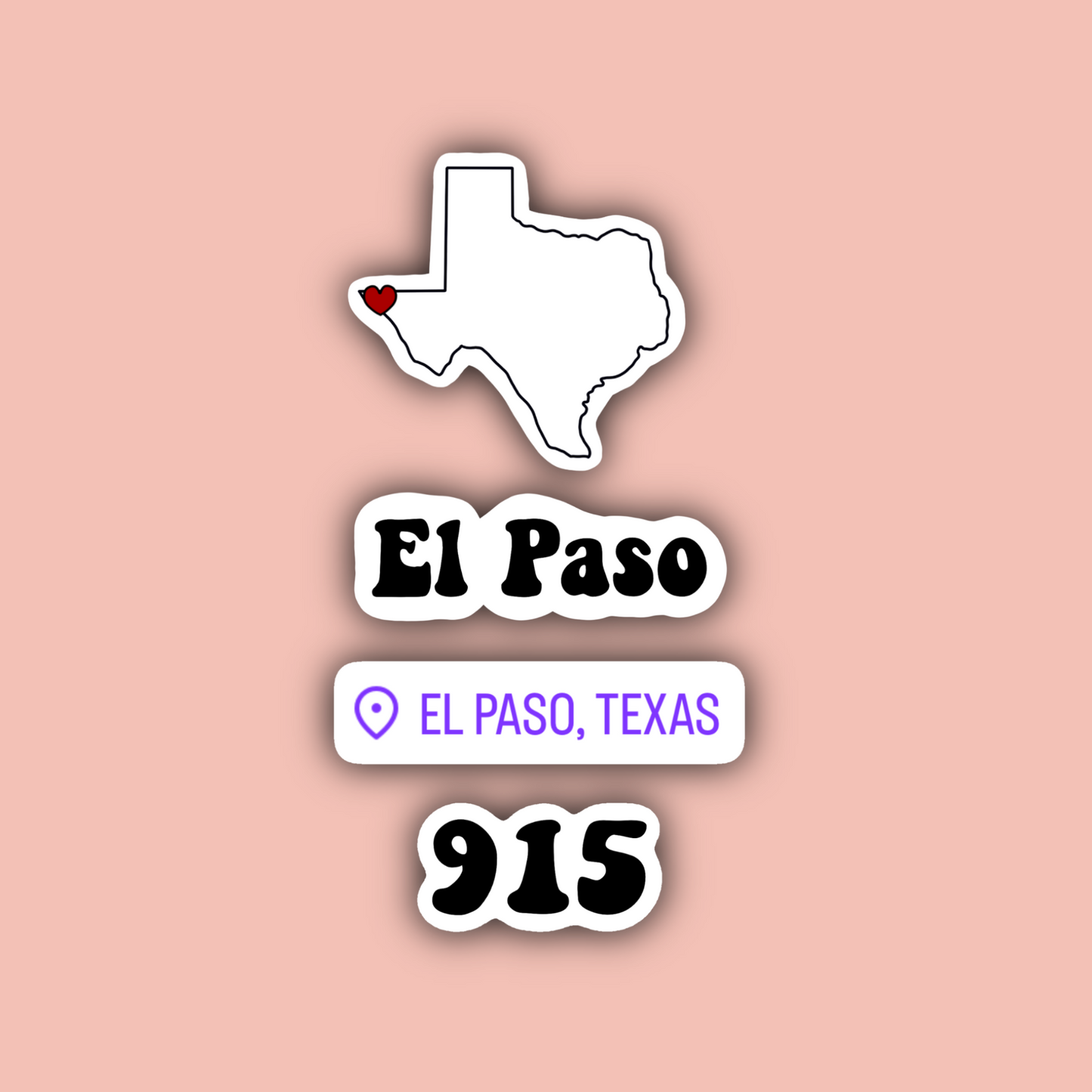 El Paso Texas Sticker Pack