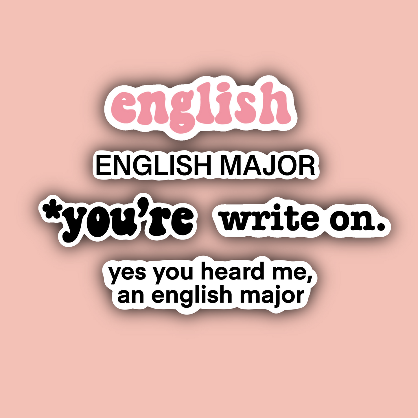 English Major Sticker Pack