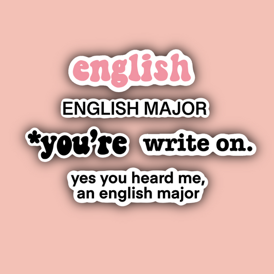 English Major Sticker Pack