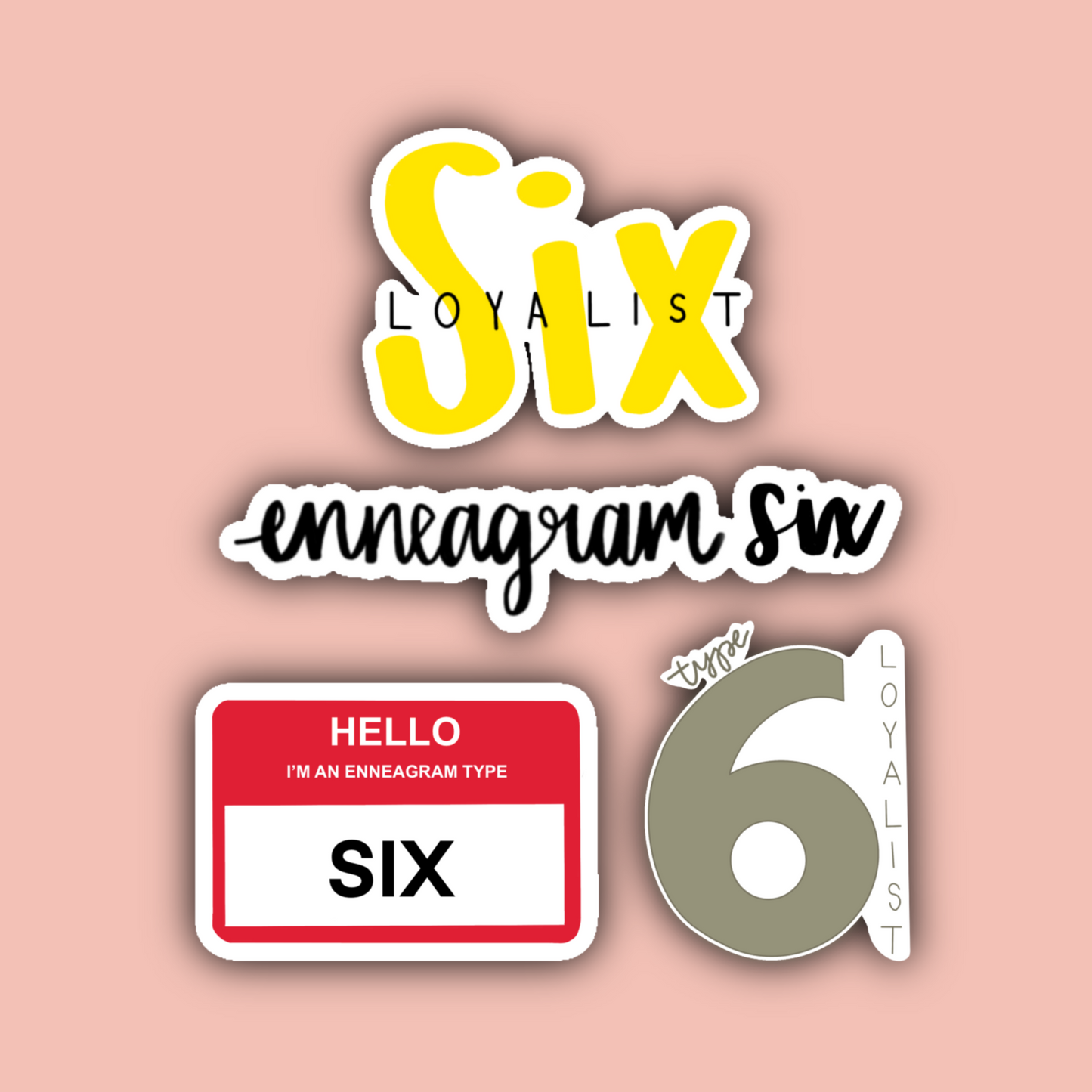 Enneagram Type 6 Sticker Pack