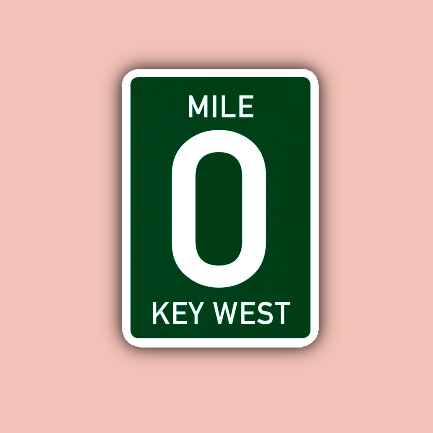 Key West Mile 0 - 3" Waterproof Sticker