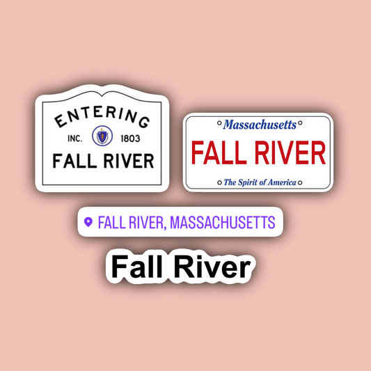 Fall River Massachusetts Sticker Pack