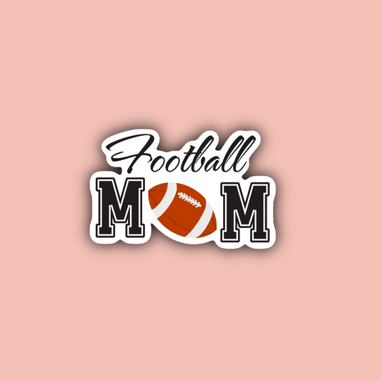 Football Mom - 3" Waterproof Sticker