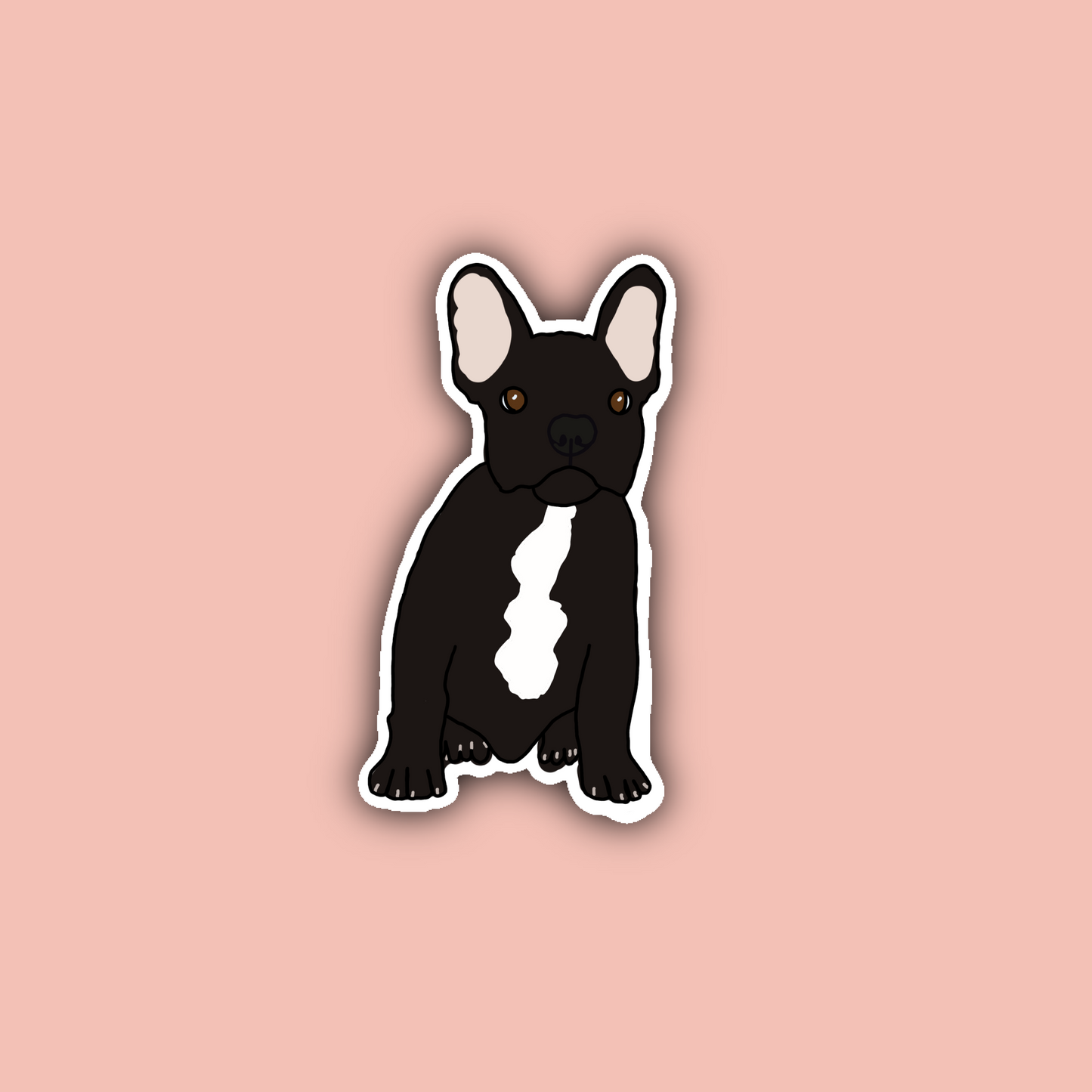 Black French Bulldog Sticker Pack