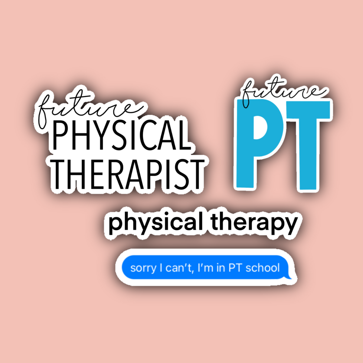 Pt Changeable Sticker Future Physical Therapist Sticker Pack – Delmarva Stickers