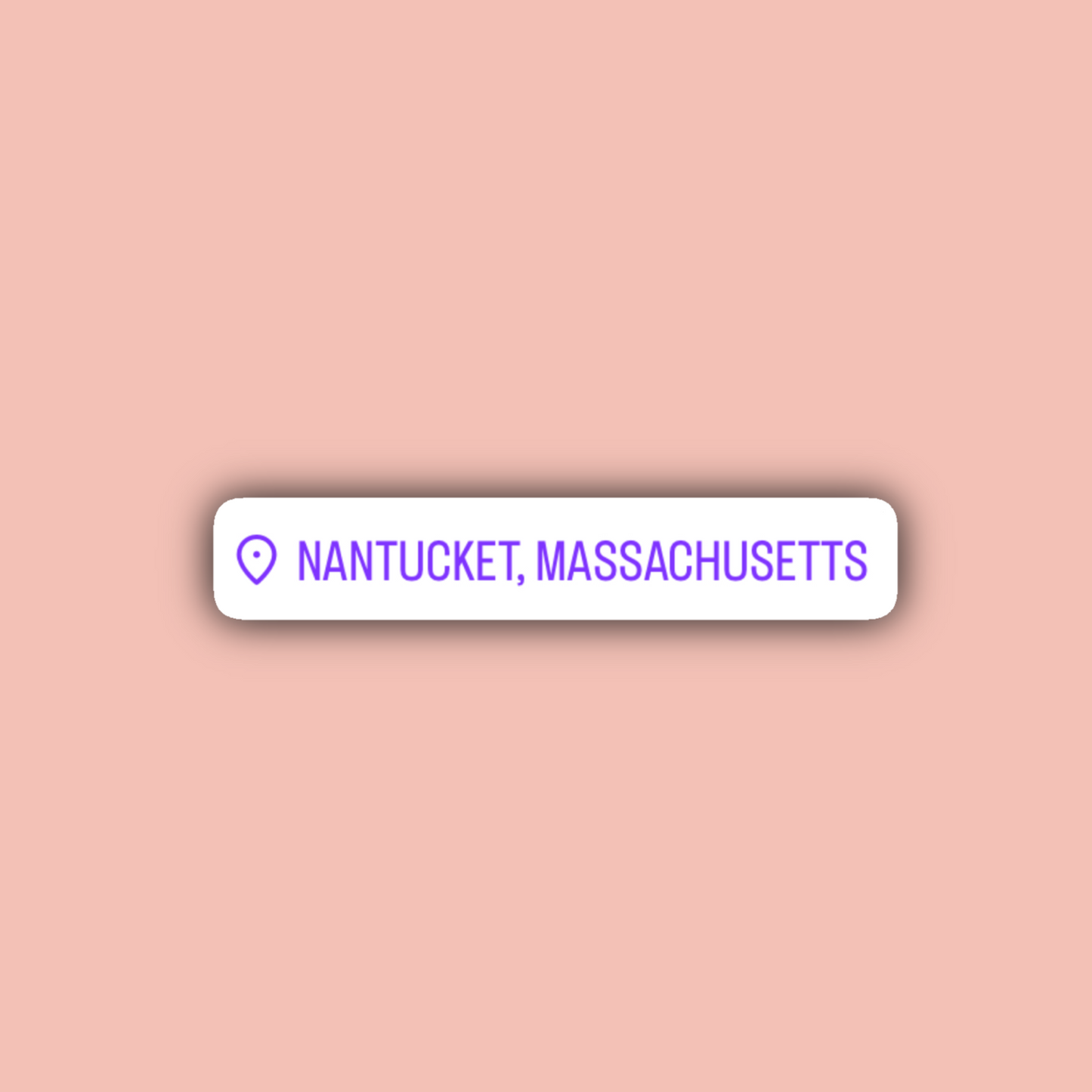 Nantucket Sticker Pack - Waterproof Nantucket Stickers - Outline - Entering Sign - Oval - Geotag