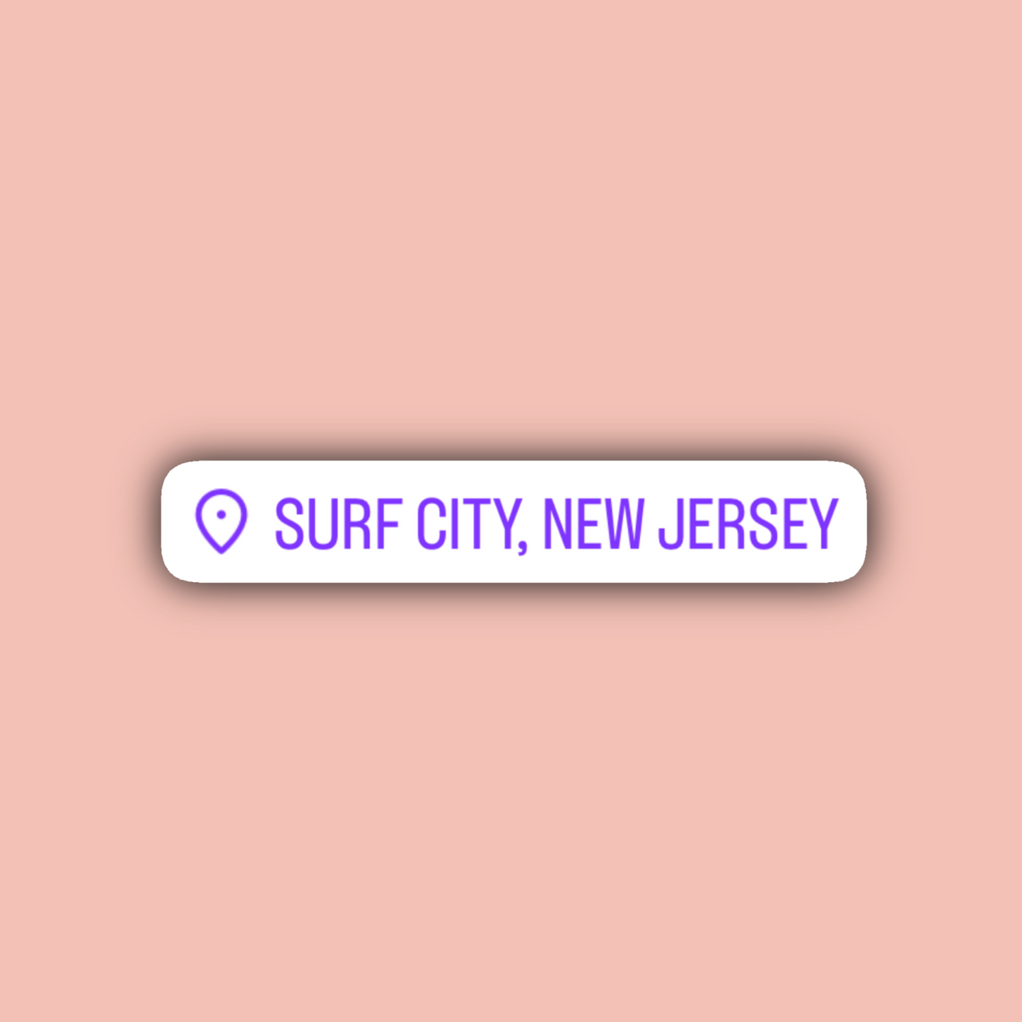 Surf City New Jersey Sticker Pack