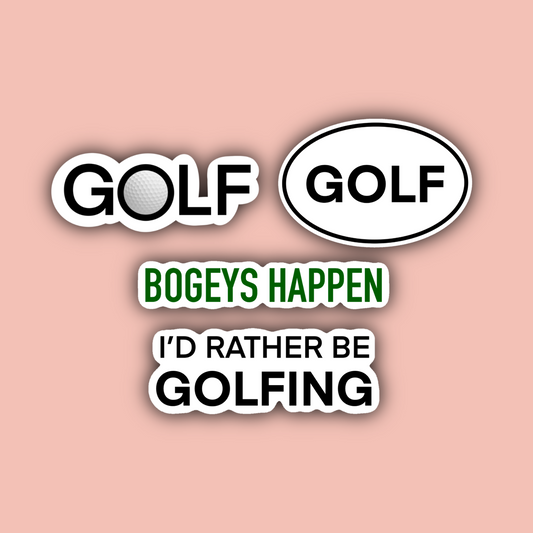 Golf Sticker Pack