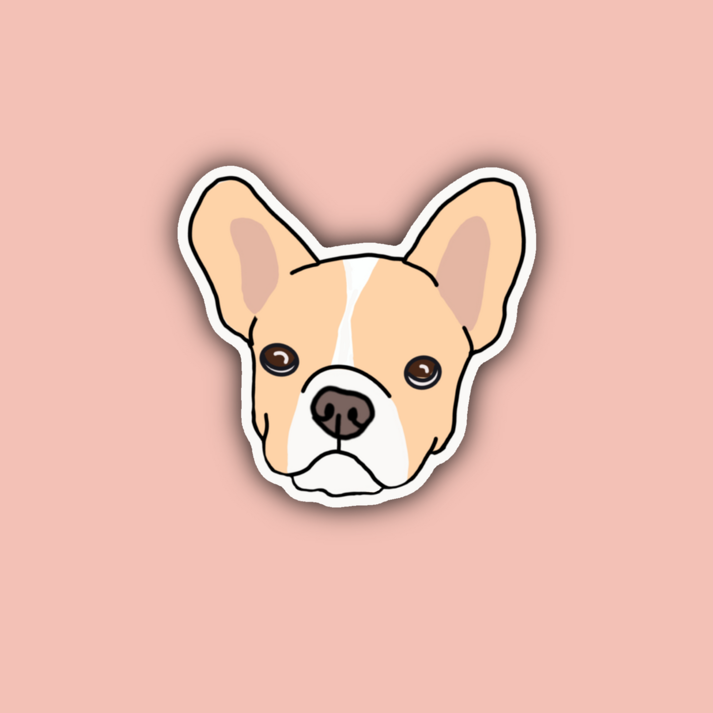 Tan French Bulldog Sticker Pack