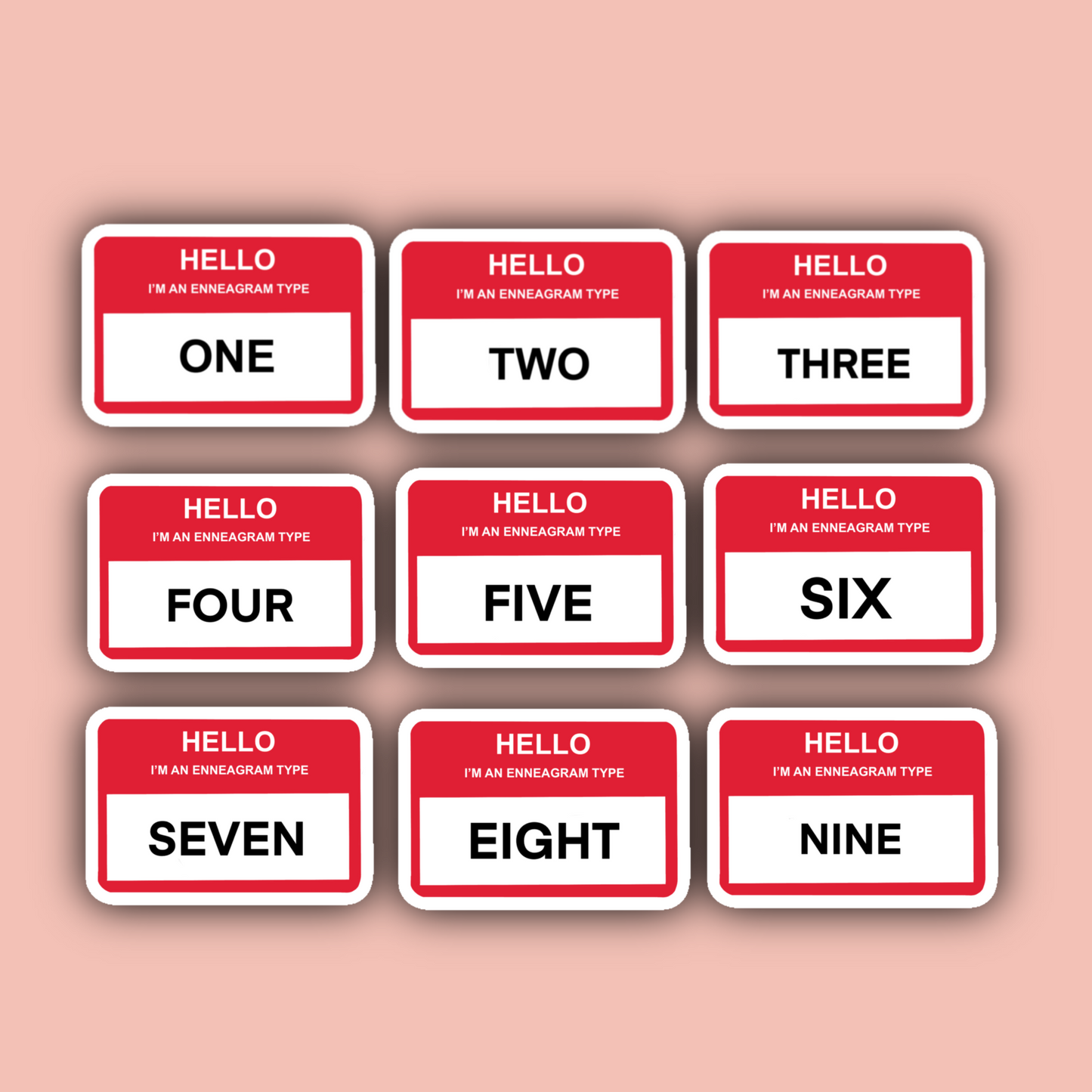 Enneagram Name Tags Pack