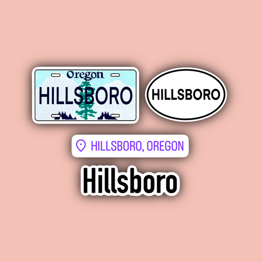 Hillsboro Oregon Sticker Pack