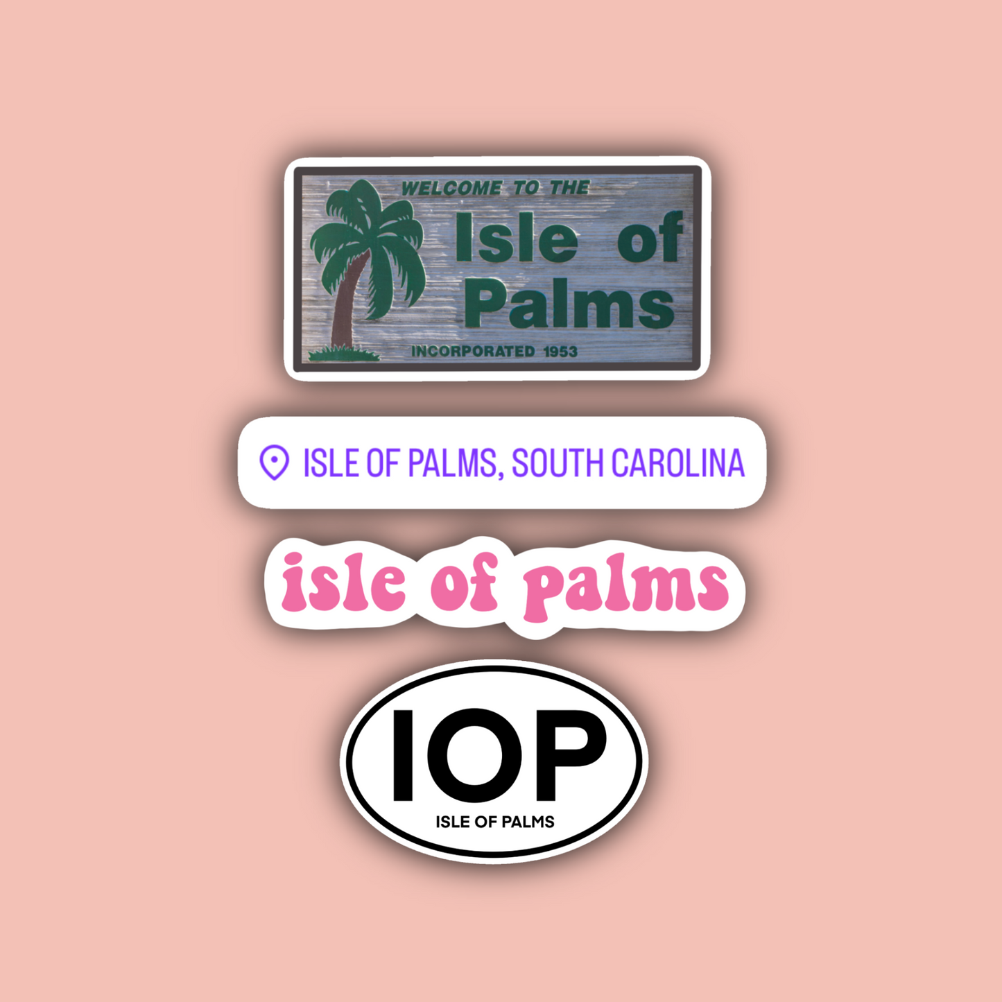 Isle Of Palms Sticker Pack