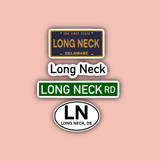 Long Neck Delaware Sticker Pack