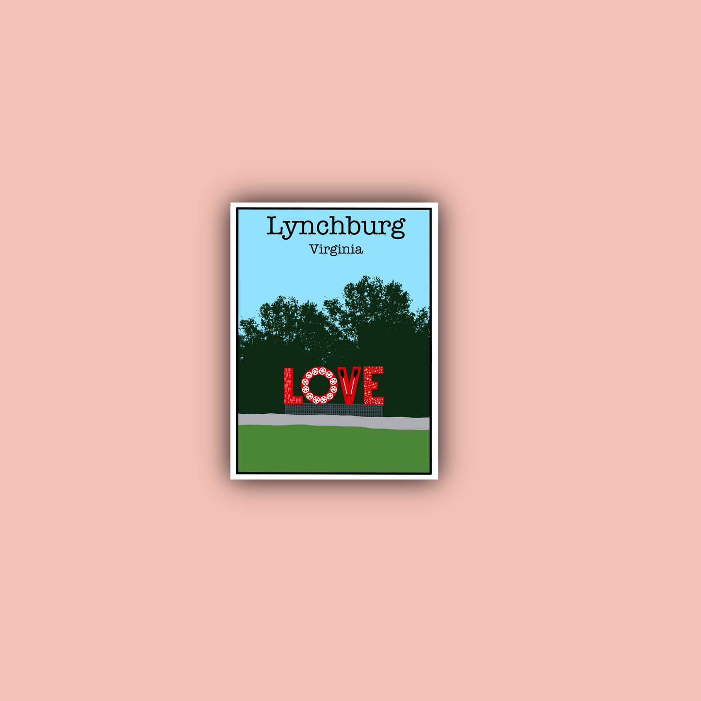 Lynchburg Virginia Sticker Pack