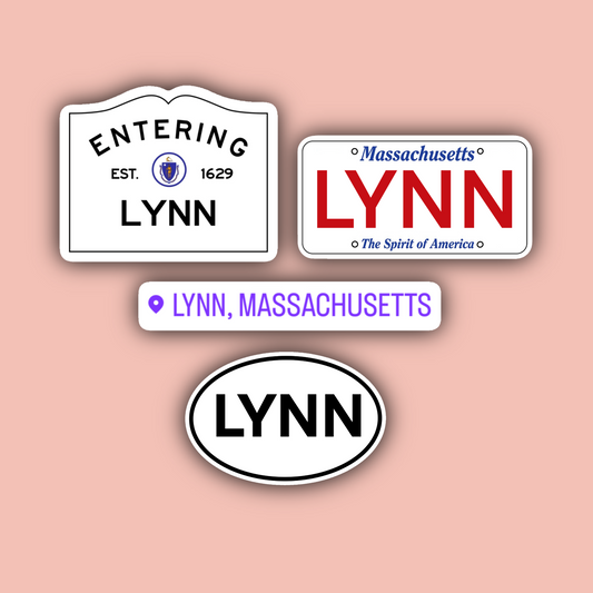 Lynn Massachusetts Sticker Pack