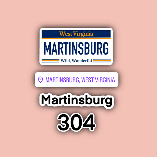 Martinsburg West Virginia Sticker Pack