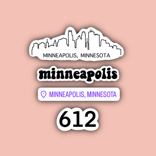 Minneapolis Minnesota Sticker Pack