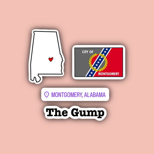 Montomery Alabama Sticker Pack