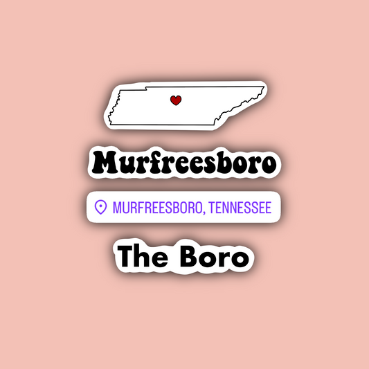 Murfeesboro Tennessee Sticker Pack