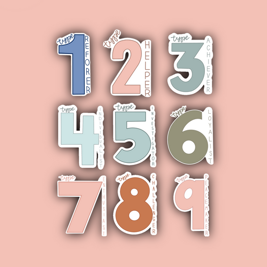 Enneagram Type Sticker Pack