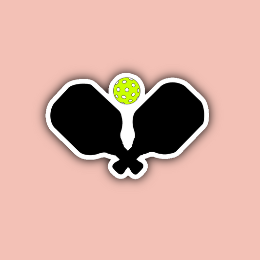 Pickleball Paddles - 3" Waterproof Sticker