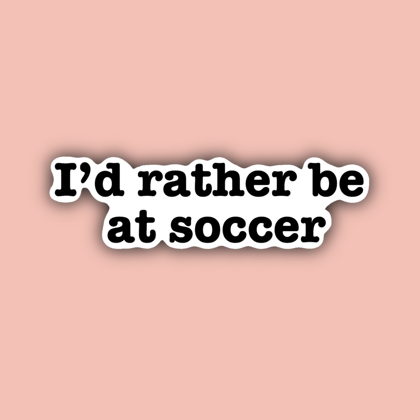 Soccer - 3" Waterproof Sticker
