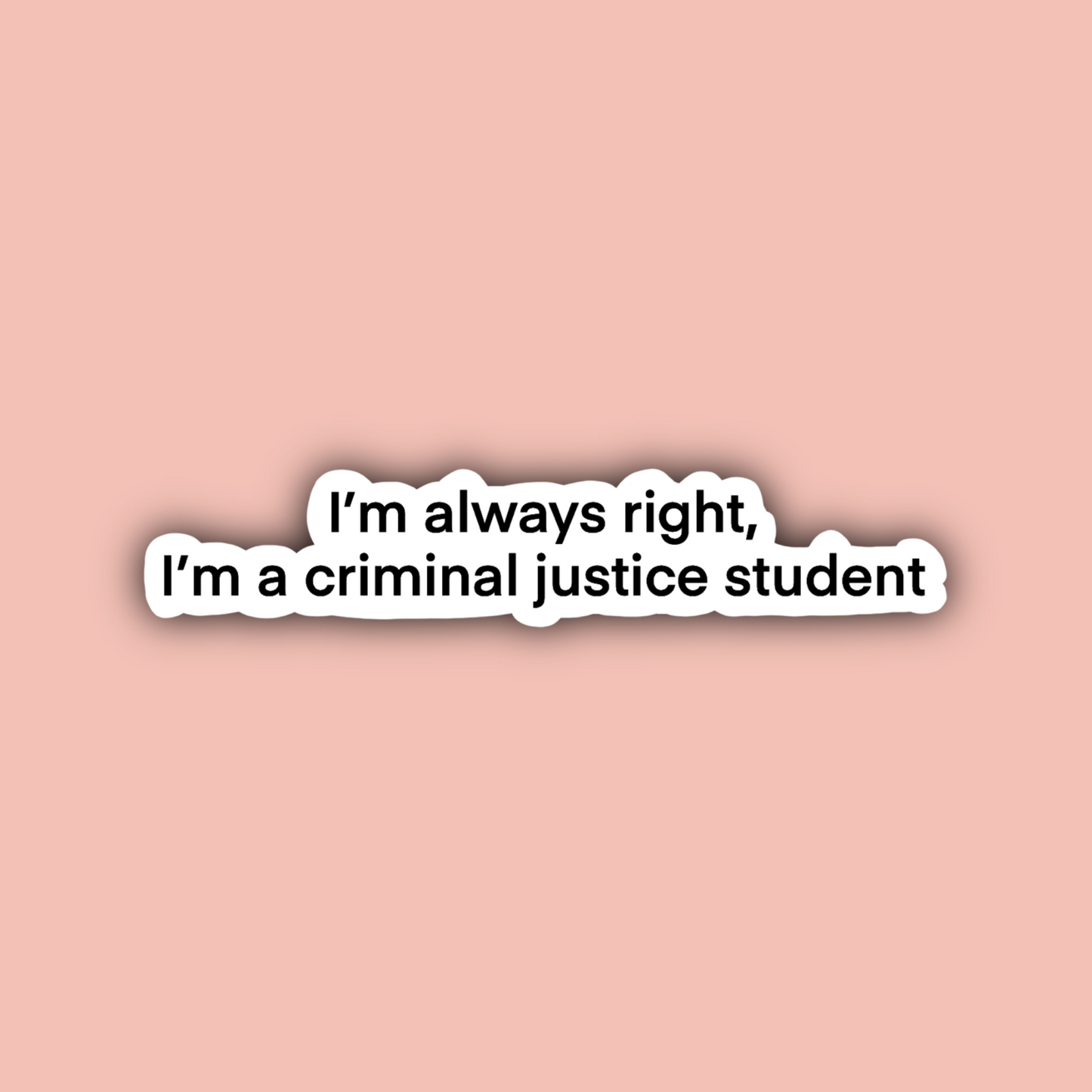 Criminal Justice Sticker Pack